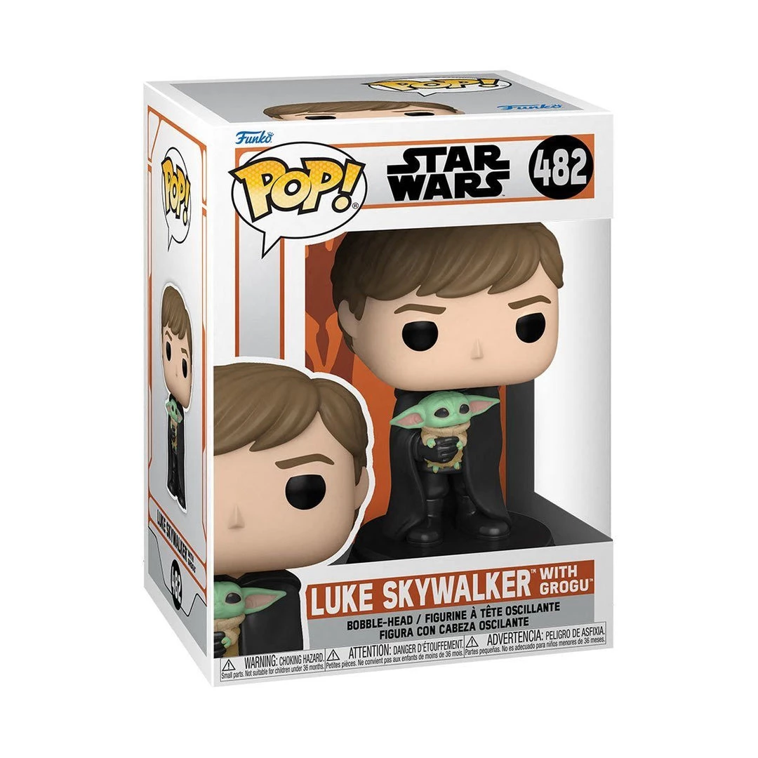 In Stock Funko Luke Skywalker With Grogu (The Child) #482 The Mandalorian Funko POP! Star Wars 4 In Stock Funko Luke Skywalker With Grogu (The Child) #482 The Mandalorian Funko POP! Star Wars