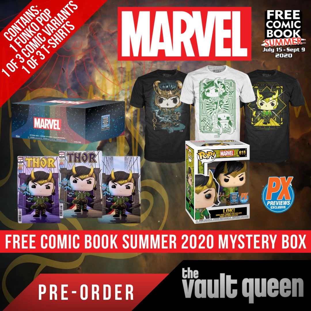 Mystery Boxes Marvel Funko Loki POP! Mystery Box - Free Comic Book Summer 2020 - Previews Exclusive 3 Mystery Boxes Marvel Funko Loki POP! Mystery Box - Free Comic Book Summer 2020 - Previews Exclusive