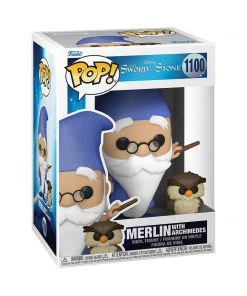Merlin With Archimedes #1100 The Sword In The Stone Funko POP! Disney In Stock Funko