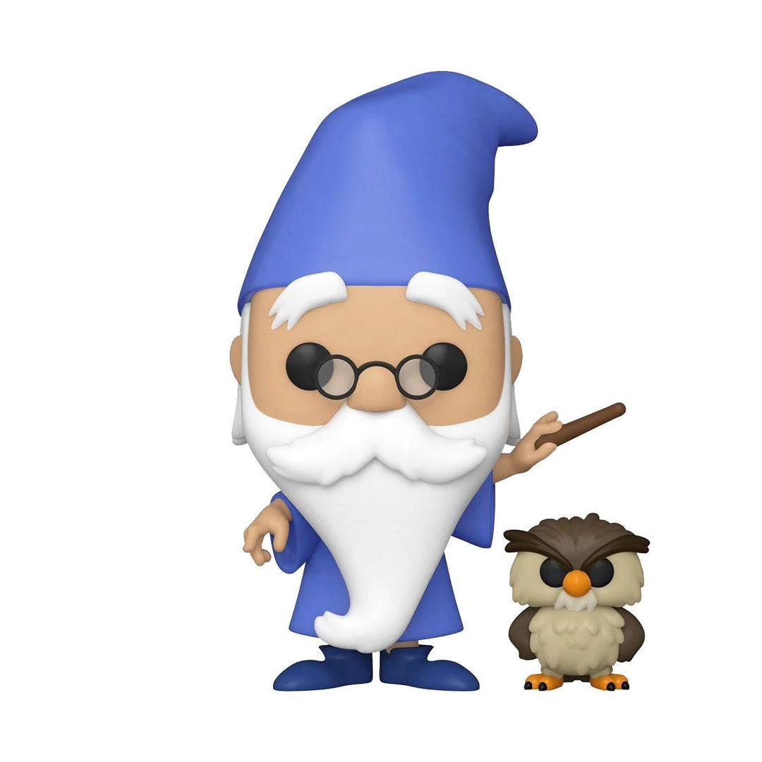 Merlin With Archimedes #1100 The Sword In The Stone Funko POP! Disney In Stock Funko 3 Merlin With Archimedes #1100 The Sword In The Stone Funko POP! Disney In Stock Funko
