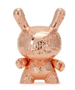 Kidrobot New Money 5" Metal Dunny Art Figure By Tristan Eaton - Rose Gold Edition