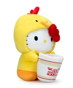 Designer Toys Nissin Cup Noodles X Hello Kitty Chicken Cup Medium Plush By Kidrobot