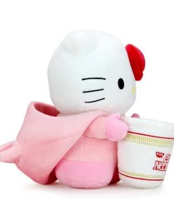 Nissin Cup Noodles X Hello Kitty Pork Cup Medium Plush By Kidrobot Designer Toys