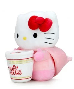 Nissin Cup Noodles X Hello Kitty Pork Cup Medium Plush By Kidrobot Designer Toys