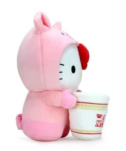 Nissin Cup Noodles X Hello Kitty Pork Cup Medium Plush By Kidrobot Designer Toys