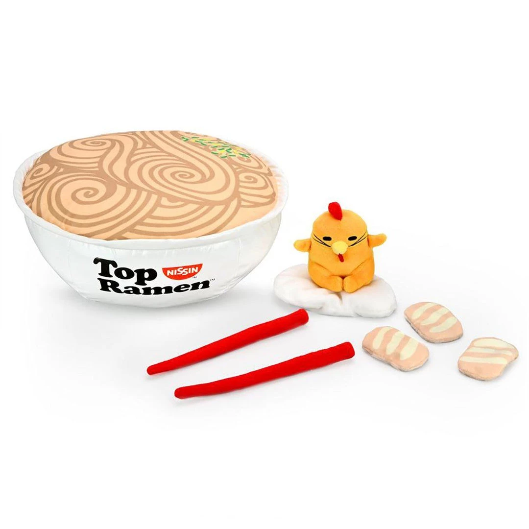 Nissin Top Ramen X Gudetama (Chicken Edition) 12-inch Interactive Bowl Plush By Kidrobot 4 Nissin Top Ramen X Gudetama (Chicken Edition) 12-inch Interactive Bowl Plush By Kidrobot