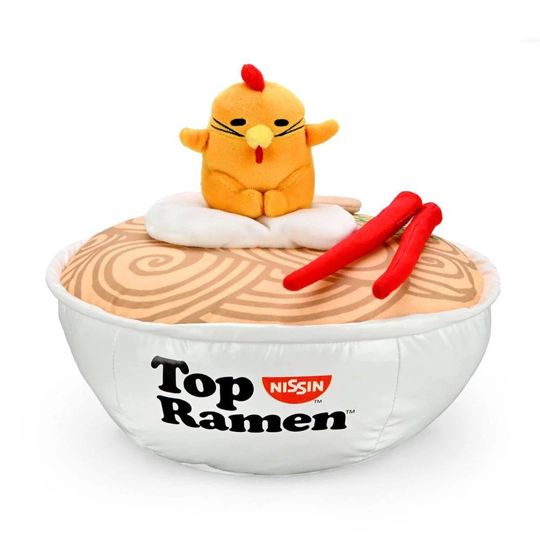 Nissin Top Ramen X Gudetama (Chicken Edition) 12-inch Interactive Bowl Plush By Kidrobot 3 Nissin Top Ramen X Gudetama (Chicken Edition) 12-inch Interactive Bowl Plush By Kidrobot