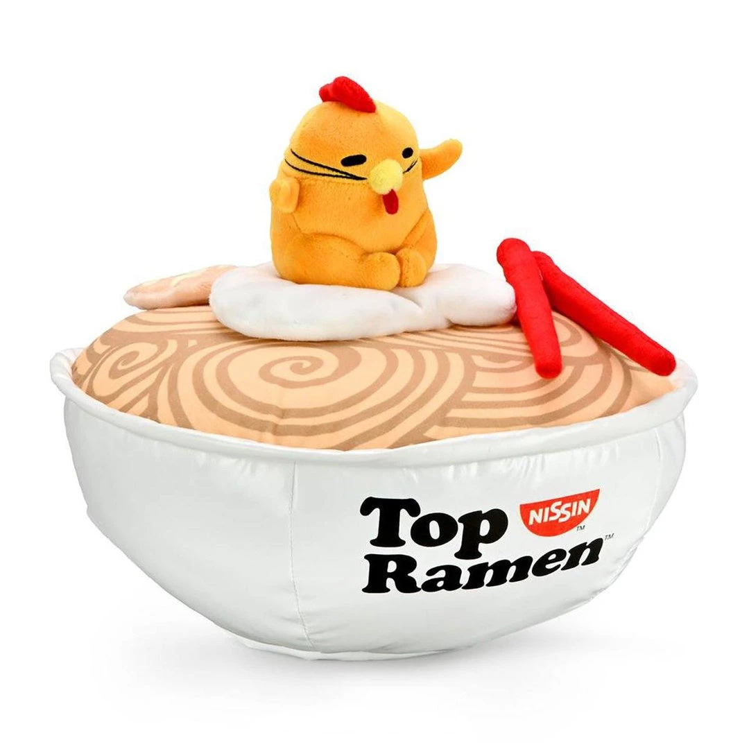Nissin Top Ramen X Gudetama (Chicken Edition) 12-inch Interactive Bowl Plush By Kidrobot 10 Nissin Top Ramen X Gudetama (Chicken Edition) 12-inch Interactive Bowl Plush By Kidrobot