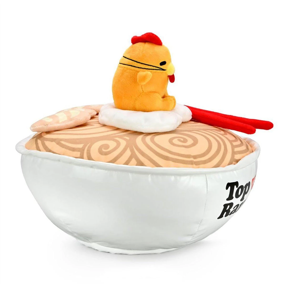 Nissin Top Ramen X Gudetama (Chicken Edition) 12-inch Interactive Bowl Plush By Kidrobot 6 Nissin Top Ramen X Gudetama (Chicken Edition) 12-inch Interactive Bowl Plush By Kidrobot