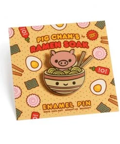 Pig Chan's Ramen Soak Enamel Pin By 100% Soft 5 Pig Chan's Ramen Soak Enamel Pin By 100% Soft