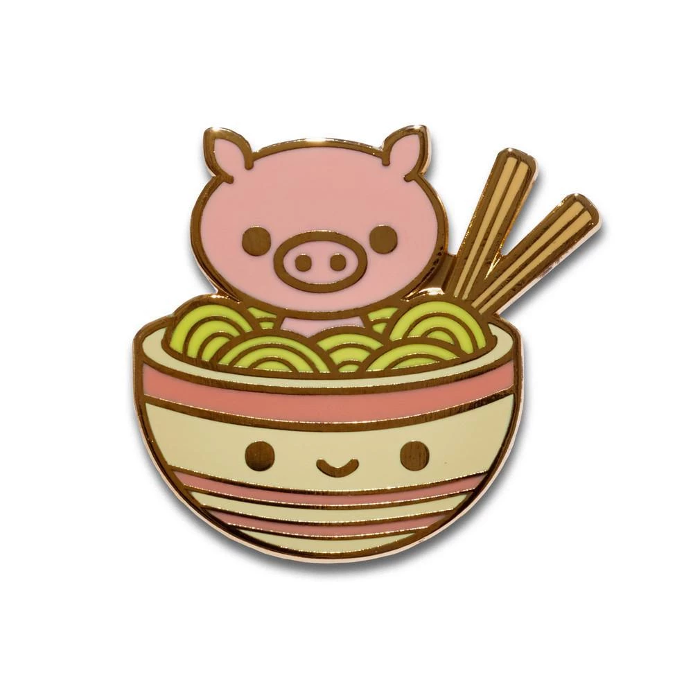 Pig Chan's Ramen Soak Enamel Pin By 100% Soft 3 Pig Chan's Ramen Soak Enamel Pin By 100% Soft