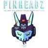 Martian Toys Pinheadz - Bunka Design - Breakaway Masks - Blue Face