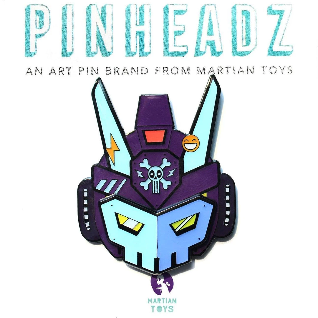 Martian Toys Pinheadz - Bunka Design - Breakaway Masks - Blue Face 3 Martian Toys Pinheadz - Bunka Design - Breakaway Masks - Blue Face