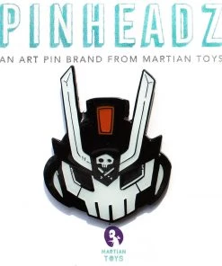 Martian Toys Pinheadz - Teq63 Core BLK By Trashbury Enamel Pins