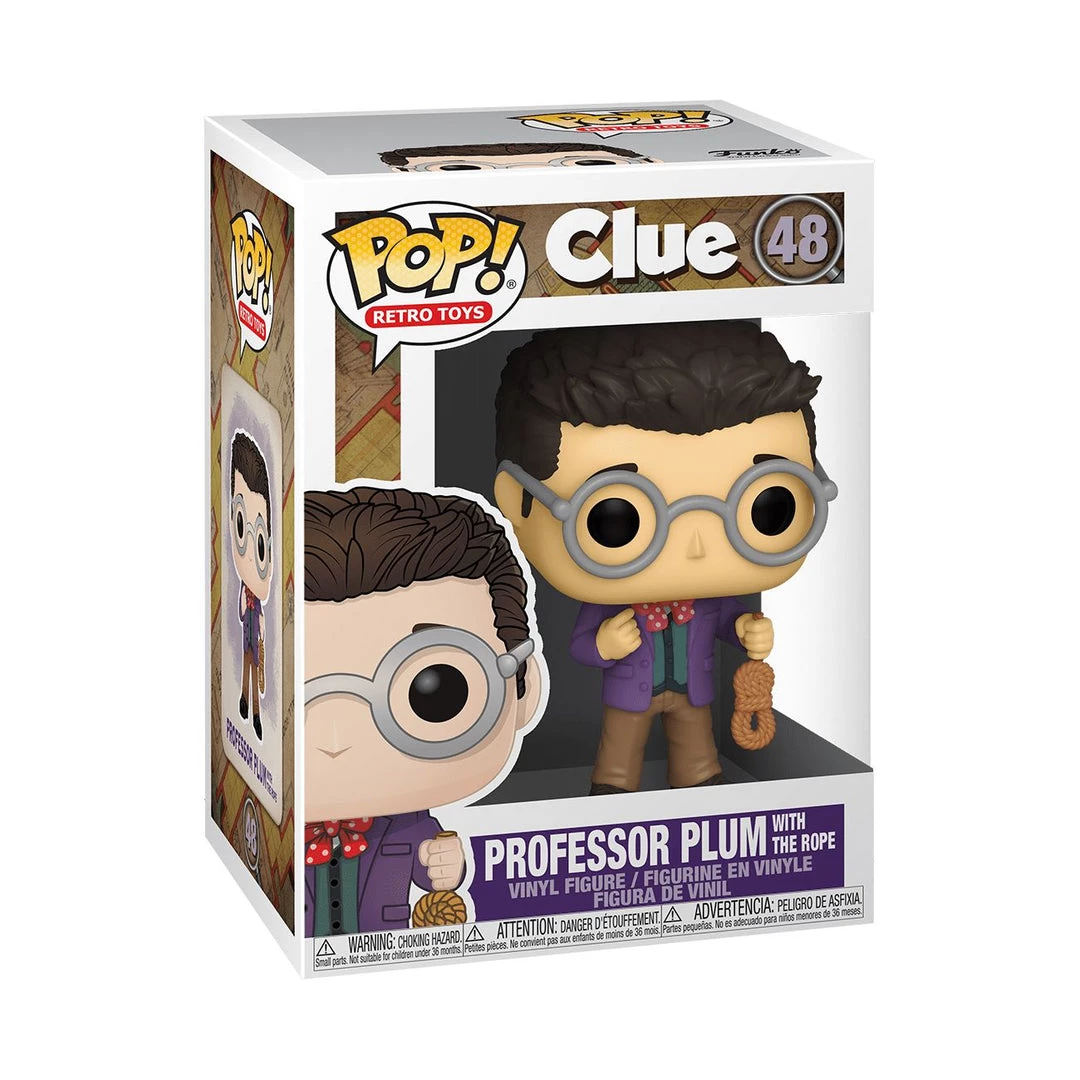 In Stock Funko Professor Plum With Rope #48 Clue Funko POP! Retro Toys 4 In Stock Funko Professor Plum With Rope #48 Clue Funko POP! Retro Toys