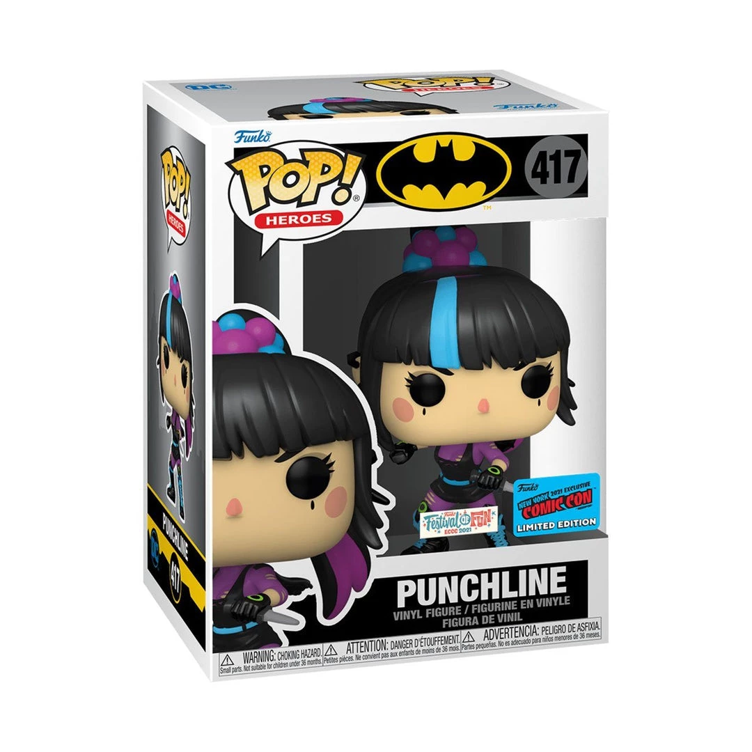 In Stock Funko Punchline #417 Batman Funko POP! Heroes ECCC 2021 Festival Of Fun (Convention Exclusive Stickers) 4 In Stock Funko Punchline #417 Batman Funko POP! Heroes ECCC 2021 Festival Of Fun (Convention Exclusive Stickers)