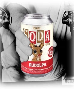 Rudolph The Red-Nosed Reindeer With 1:6 Chance At A Flocked Chase! Funko Vinyl SODA