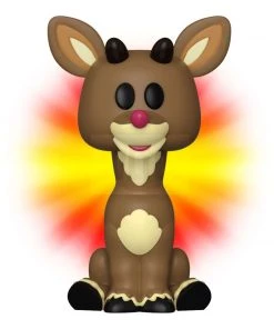 Rudolph The Red-Nosed Reindeer With 1:6 Chance At A Flocked Chase! Funko Vinyl SODA