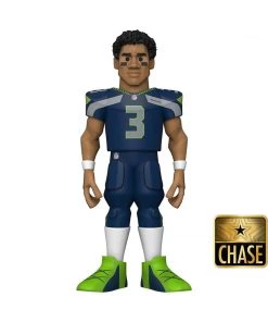 In Stock Funko Russell Wilson with Chance At A Chase! Seattle Seahawks Funko NFL Vinyl Gold 5-inch