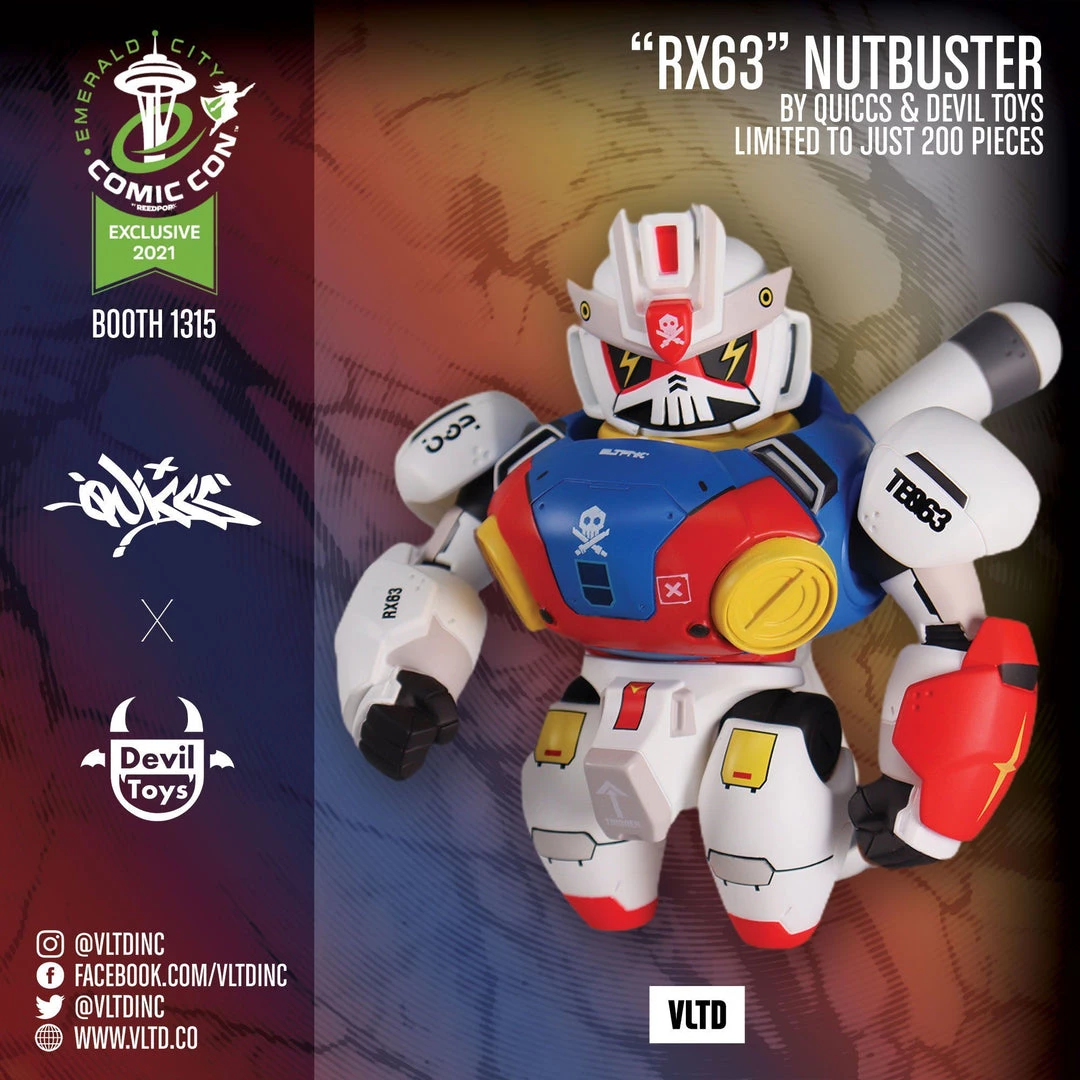 RX-63 Nutbuster By Quiccs X Devil Toys - A VLTD ECCC 2021 Exclusive - LE200 8 RX-63 Nutbuster By Quiccs X Devil Toys - A VLTD ECCC 2021 Exclusive - LE200