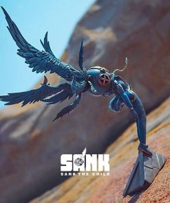 Sank Toys Sank The Child - Escape - Blues Resin & Polystone Statue