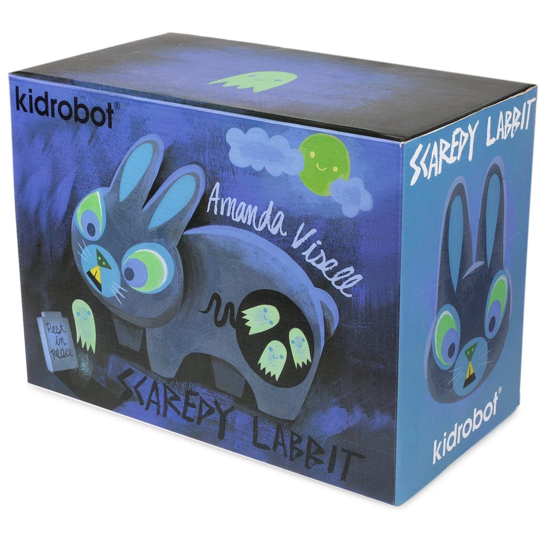 Scaredy Labbit - Dark - 10" Labbit By Amanda Visell & Kidrobot 9 Scaredy Labbit - Dark - 10" Labbit By Amanda Visell & Kidrobot