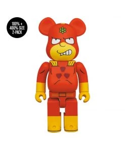Simpsons Radioactive Man BE@RBRICK 100% & 400% 2-Pack By Medicom Toy [PRE-ORDER EXPECTED FALL 2021*]