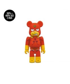 Simpsons Radioactive Man BE@RBRICK 100% & 400% 2-Pack By Medicom Toy [PRE-ORDER EXPECTED FALL 2021*]