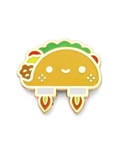 Space Taco Enamel Pin By 100% Soft Enamel Pins
