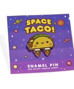Space Taco Enamel Pin By 100% Soft Enamel Pins