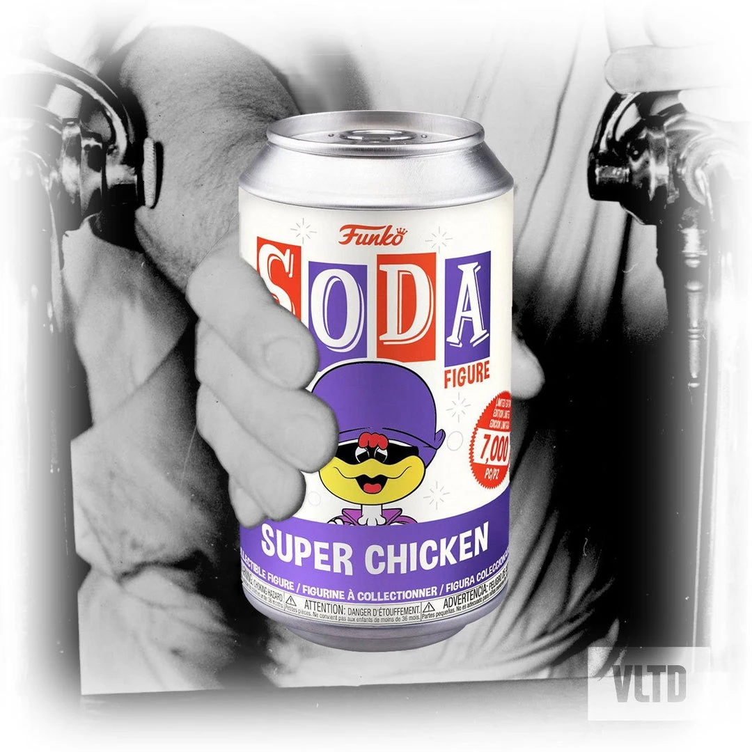 Super Chicken With 1:6 Chance At A GITD Chase! Funko Vinyl SODA 3 Super Chicken With 1:6 Chance At A GITD Chase! Funko Vinyl SODA