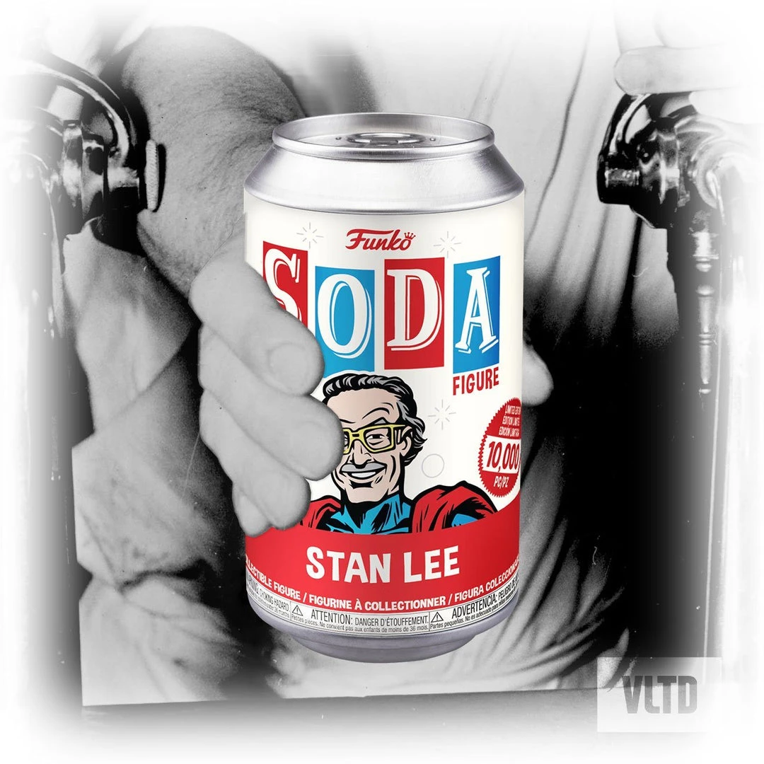 Superhero Stan Lee With 1:6 Chance At A Gold Chase! Funko Vinyl SODA 3 Superhero Stan Lee With 1:6 Chance At A Gold Chase! Funko Vinyl SODA