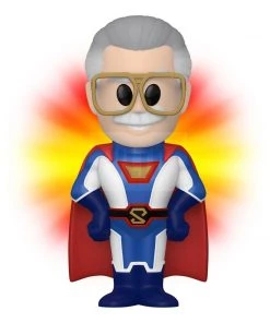 Superhero Stan Lee With 1:6 Chance At A Gold Chase! Funko Vinyl SODA 7 Superhero Stan Lee With 1:6 Chance At A Gold Chase! Funko Vinyl SODA