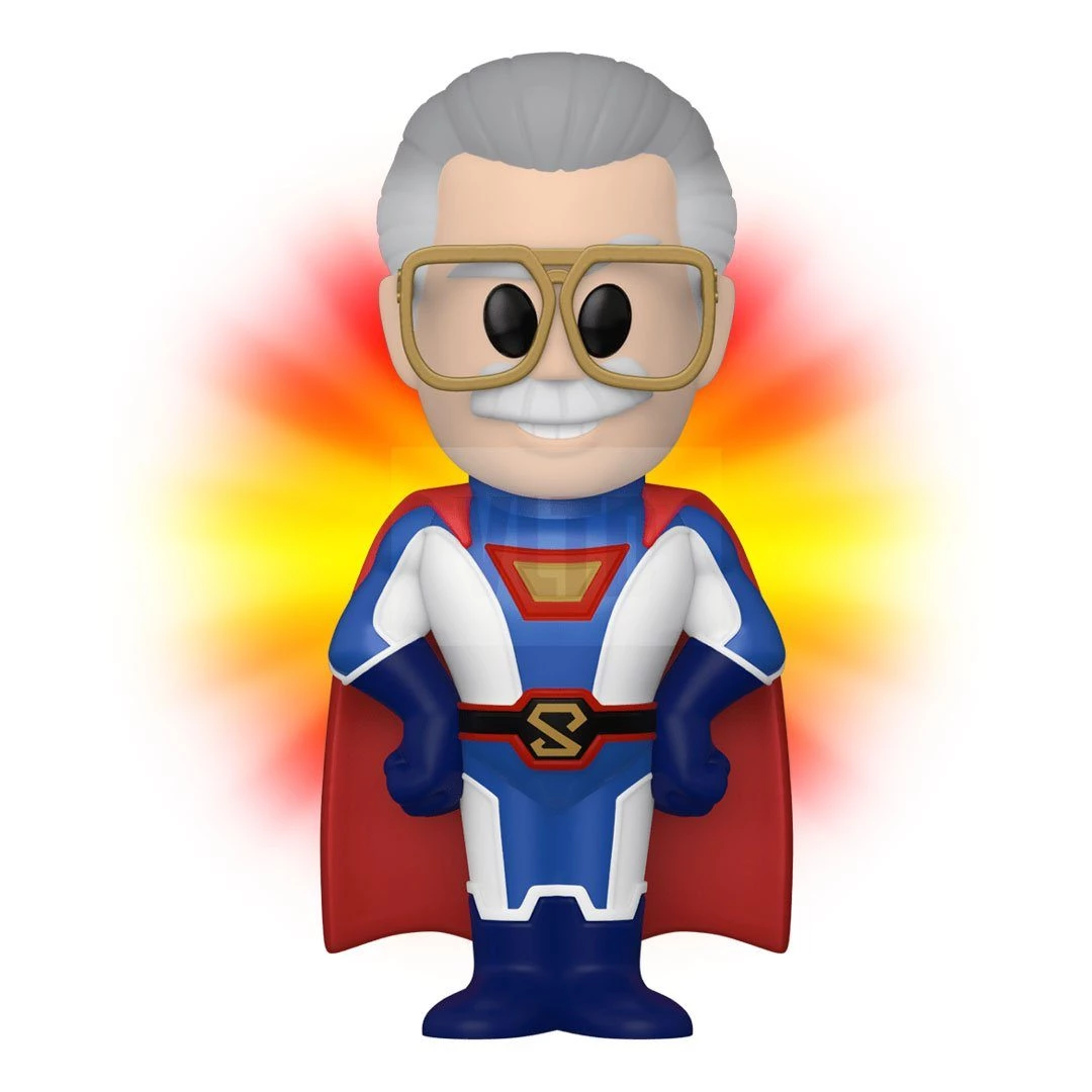 Superhero Stan Lee With 1:6 Chance At A Gold Chase! Funko Vinyl SODA 5 Superhero Stan Lee With 1:6 Chance At A Gold Chase! Funko Vinyl SODA
