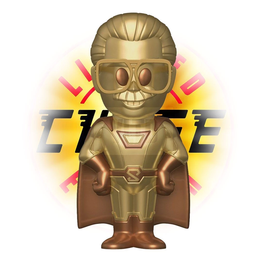 Superhero Stan Lee With 1:6 Chance At A Gold Chase! Funko Vinyl SODA 4 Superhero Stan Lee With 1:6 Chance At A Gold Chase! Funko Vinyl SODA