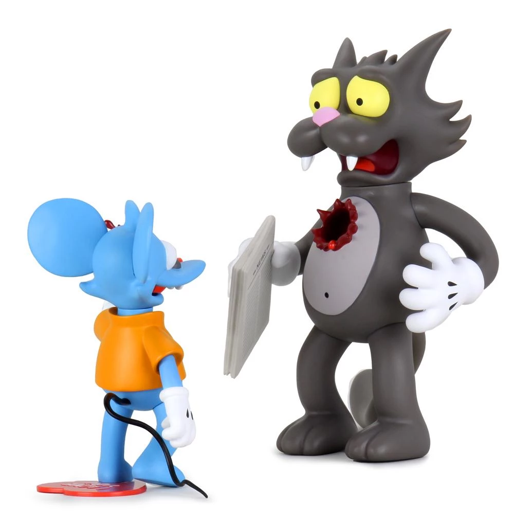 The Simpsons: Itchy And Scratchy Vinyl Art Figure - My Bloody Valentine Edition By Kidrobot 9 The Simpsons: Itchy And Scratchy Vinyl Art Figure - My Bloody Valentine Edition By Kidrobot