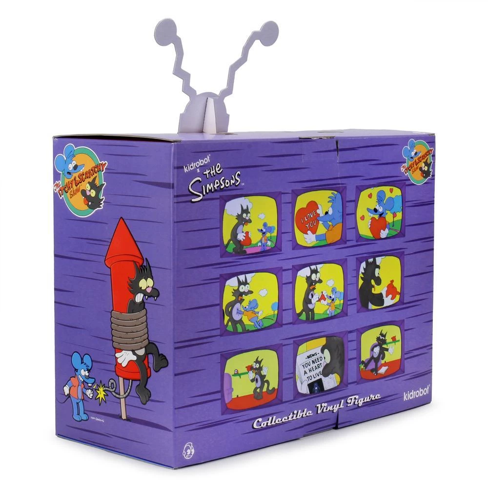 The Simpsons: Itchy And Scratchy Vinyl Art Figure - My Bloody Valentine Edition By Kidrobot 15 The Simpsons: Itchy And Scratchy Vinyl Art Figure - My Bloody Valentine Edition By Kidrobot
