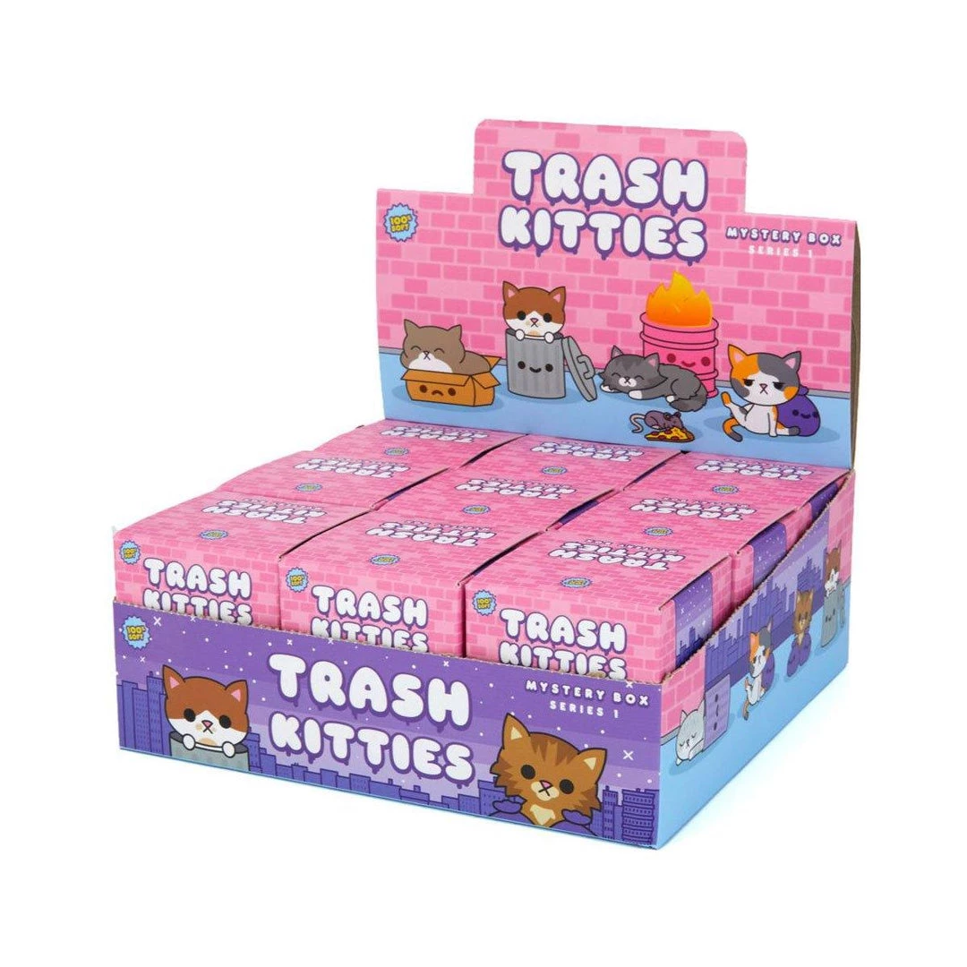 Designer Toys Trash Kitties Blind Box Series By 100% Soft 4 Designer Toys Trash Kitties Blind Box Series By 100% Soft