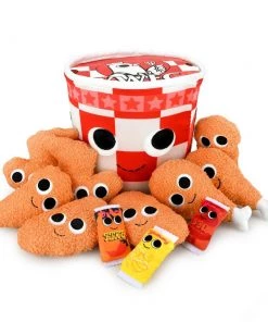 Yummy World Bertha Bucket Of Fried Chicken Interactive Plush By Kidrobot