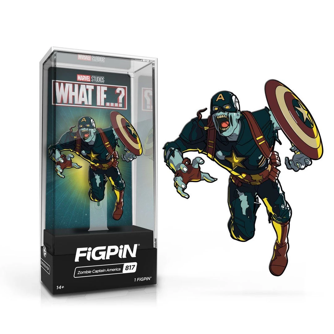 Zombie Captain America #817 Marvel Studios: What If ... ? FiGPiN Classic 3 Zombie Captain America #817 Marvel Studios: What If ... ? FiGPiN Classic
