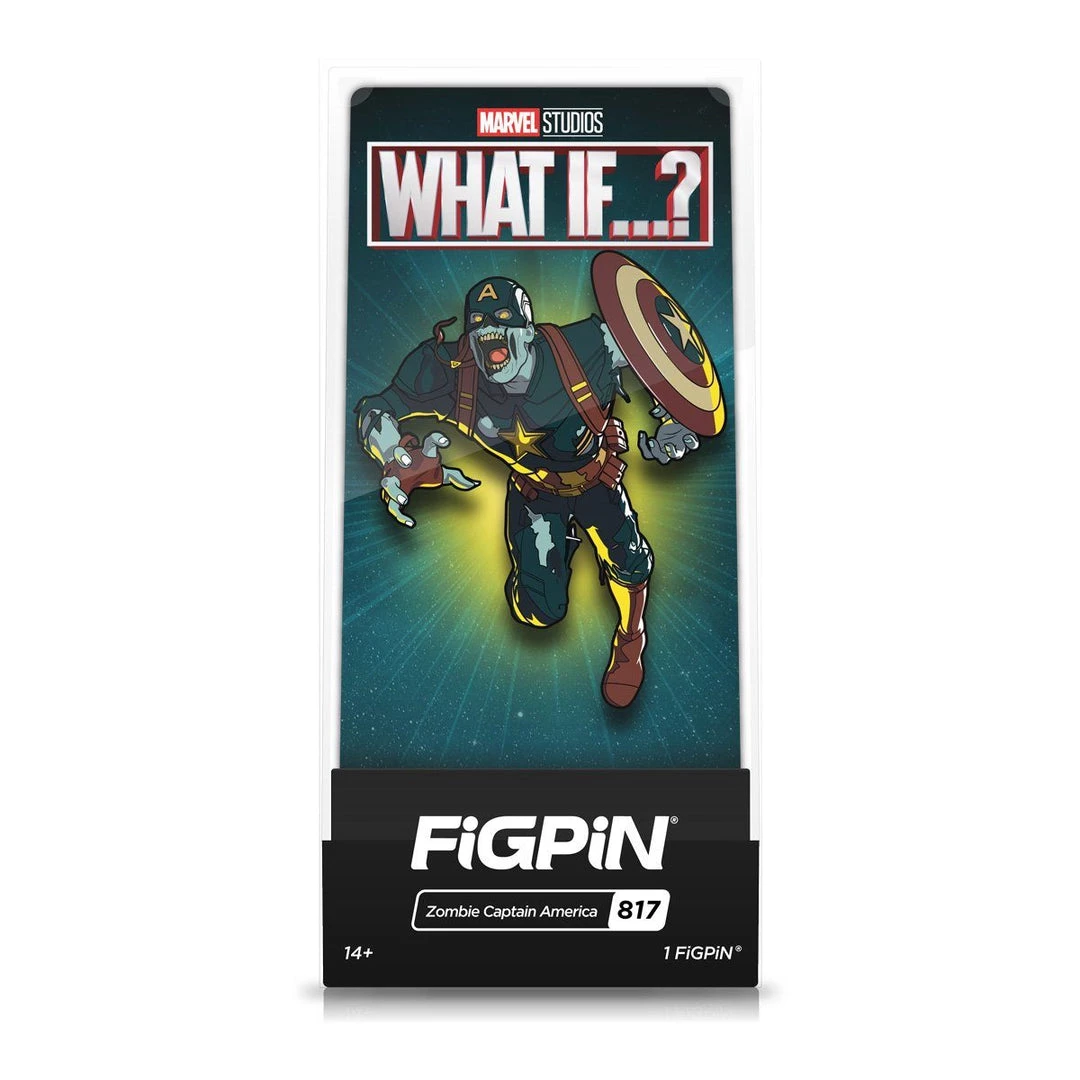 Zombie Captain America #817 Marvel Studios: What If ... ? FiGPiN Classic 4 Zombie Captain America #817 Marvel Studios: What If ... ? FiGPiN Classic