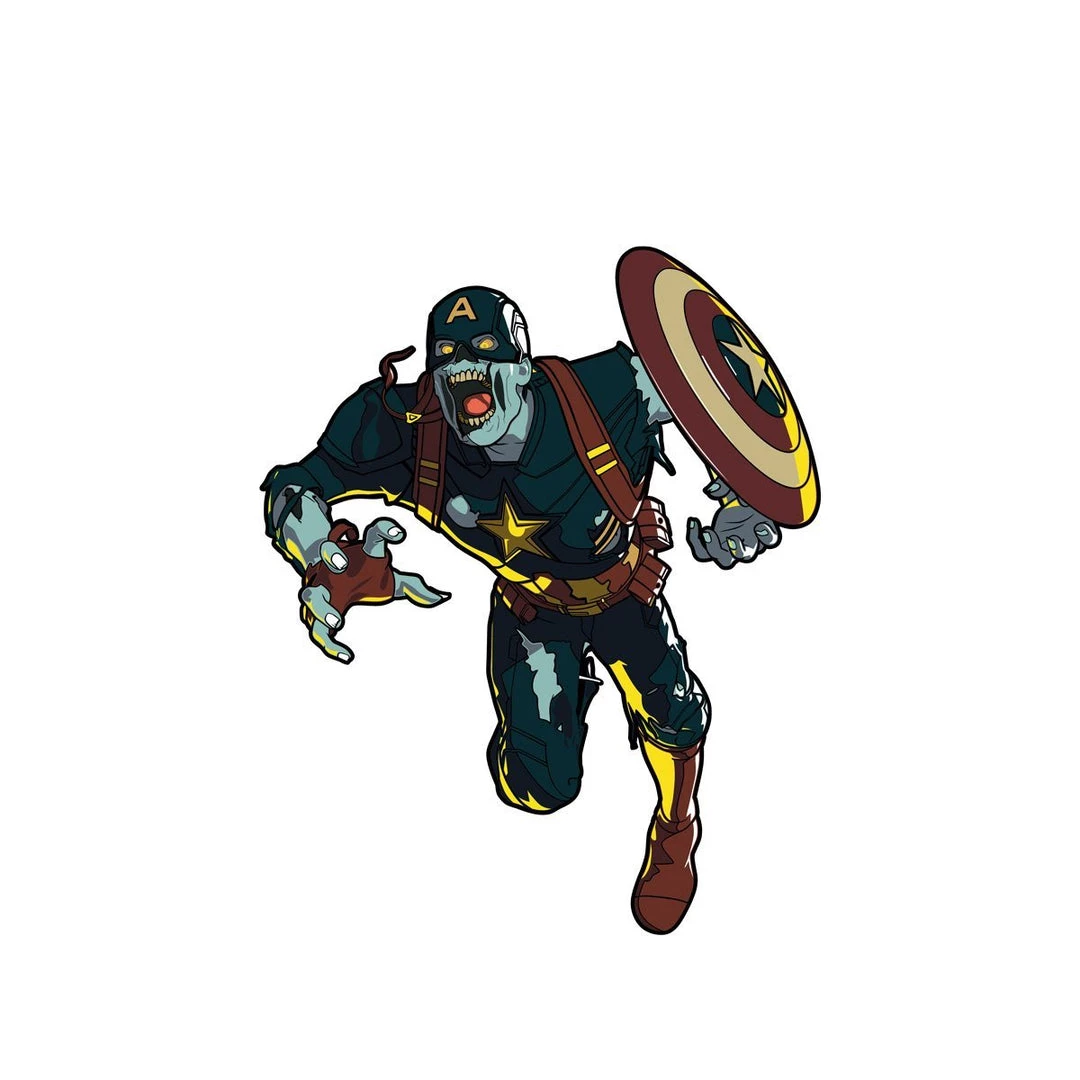Zombie Captain America #817 Marvel Studios: What If ... ? FiGPiN Classic 5 Zombie Captain America #817 Marvel Studios: What If ... ? FiGPiN Classic